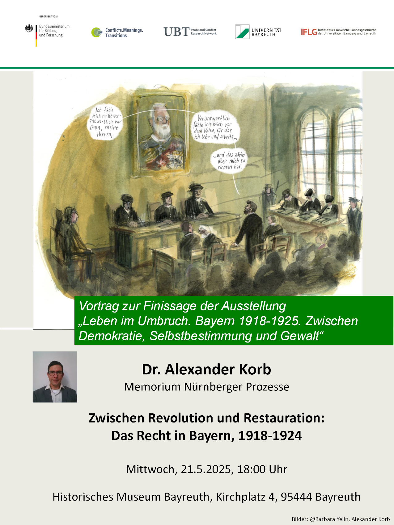 Poster - Finissage & Vortrag von Dr. Alexander Korb