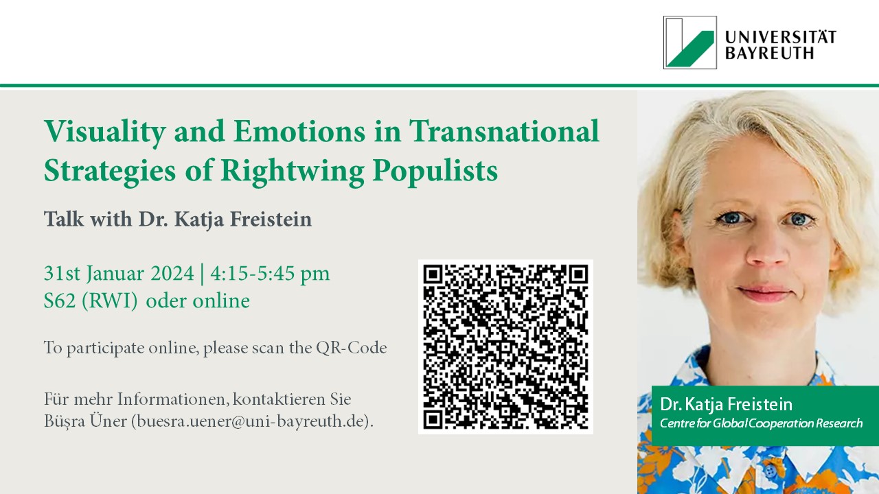 Poster - Talk with Dr. Katja Freistein