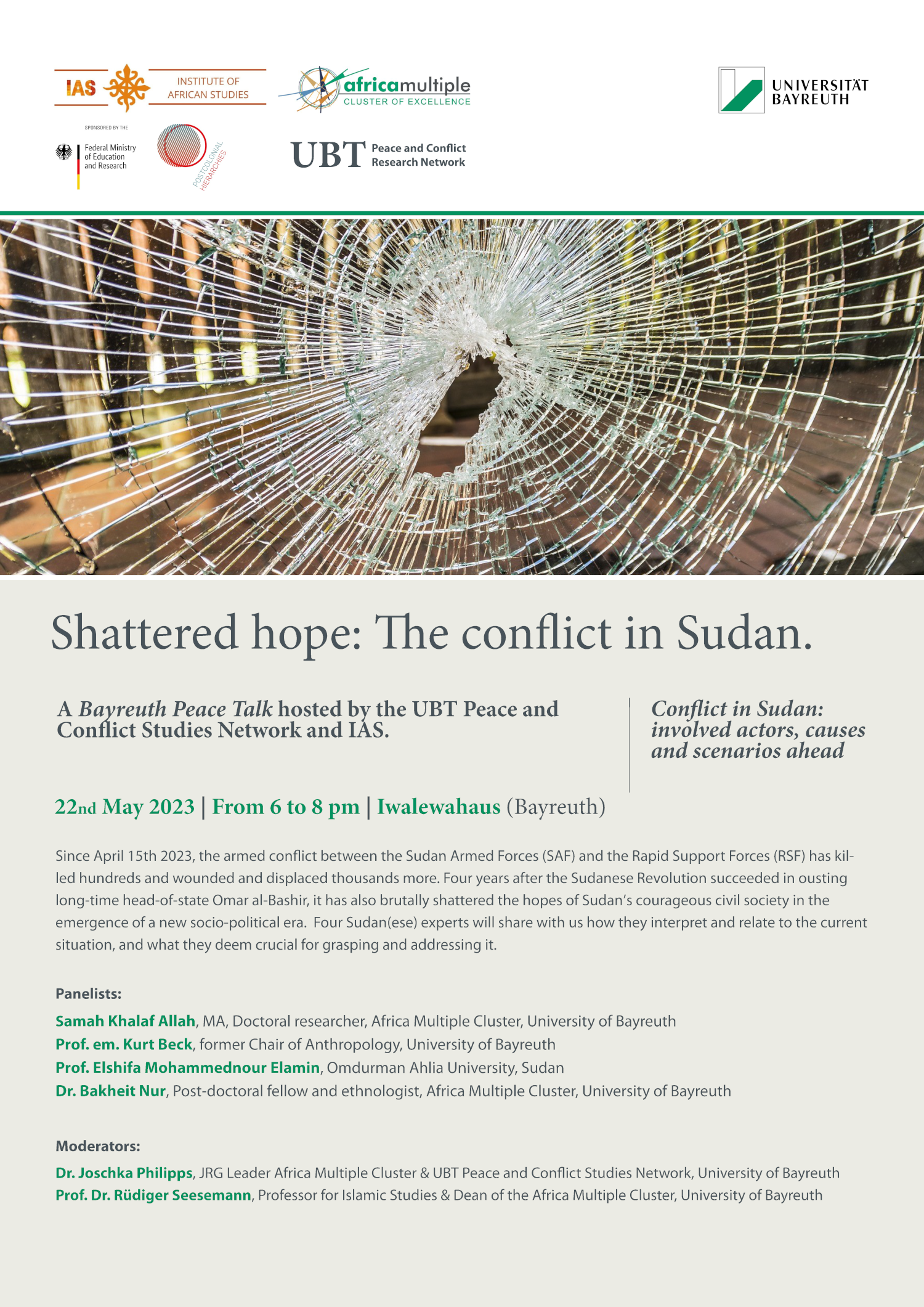 Flyer Sudan roundtable, 22nd May 2023