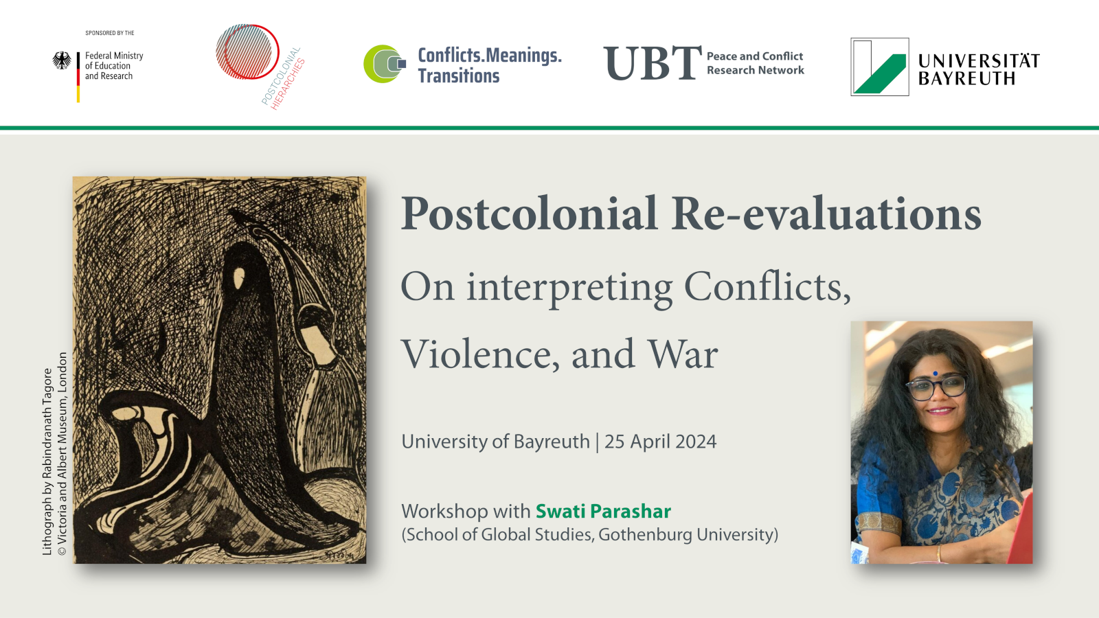 Sharepic - Workshop "Post-colonial re-evaluations"